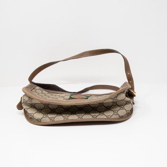Gucci Bree Mini Vintage GG Monogram Coated Canvas Leather Crossbody Purse Bag - Picture 6 of 7